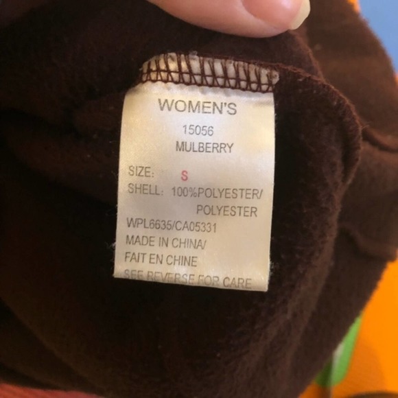 Woolrich Mulberry Full Zip Fleece Jacket Burgundy Women's Size Small - Picture 6 of 6